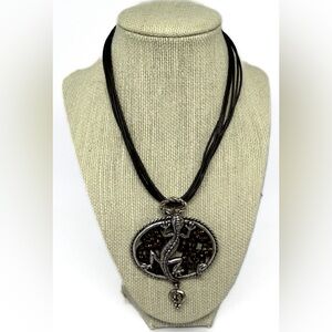 Chico's Lizard‎ Pendant Necklace 15" Long